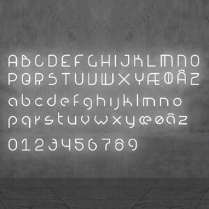 Artemide Alphabet of Light malé písmeno na stenu u