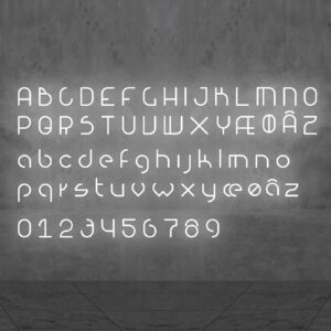 Artemide Alphabet of Light veľké písmeno stenu P