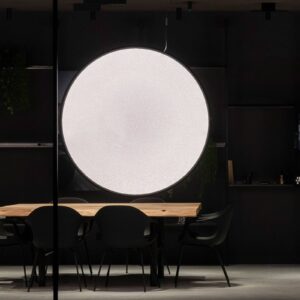 Artemide Discovery závesná vertikálna bronz Ø140cm