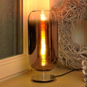 Artemide Gople Mini stolová lampa medená/striebro