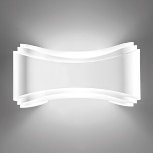 Dizajnérske nástenné LED svietidlo Ionica v bielej