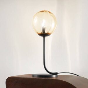 Dizajnová stolová lampa Puppet z muranského skla
