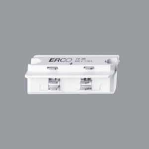 ERCO spojka pre prívodné koľajnice priama biela
