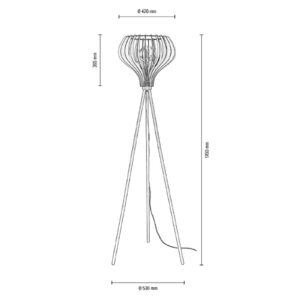 Envostar Faje stojaca lampa z brezovej preglejky