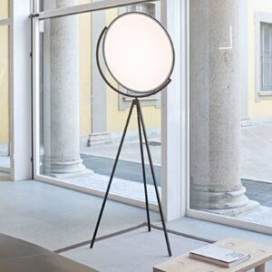 FLOS Superloon čierna dizajnérska LED lampa
