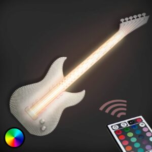 Gitara – biele nástenné LED svietidlo