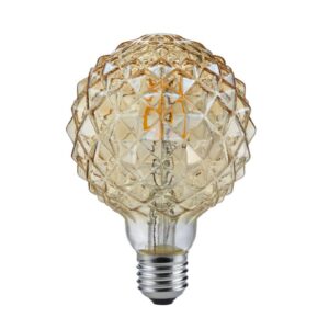 LED Globe žiarovka E27 4W 2 700 K štruktúra jantár