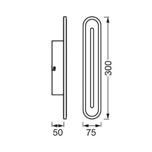 LEDVANCE SMART+ WiFi Orbis Bath Wall 30 cm čierna