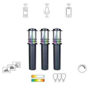 Müller Licht tint Petunia chodníkové LED 3 ks
