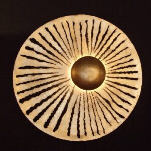 Nástenné svietidlo Pietro okrúhle zlatý povrch