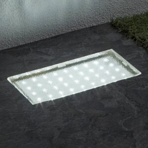 Obdĺžnikové zapustené podlahové LED Walkover 20 cm