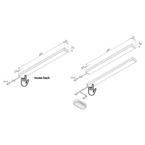 Podhľadové LED svietidlo Add-On Mini 3 ks 4 000 K