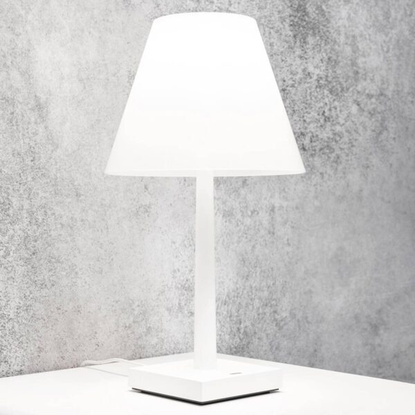 Rotaliana Dina+ stolná aku LED lampa biela/biela