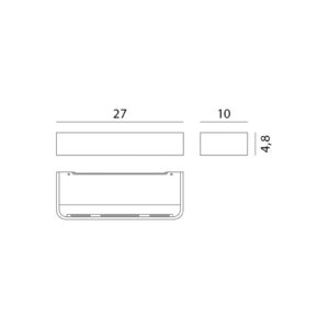 Rotaliana Frame W2 nástenné LED svetlo bronz 3000K