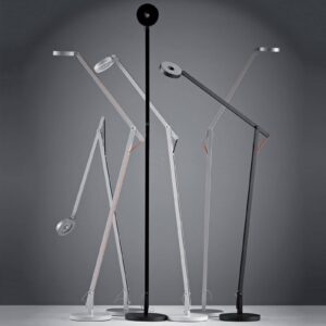 Rotaliana String F1 DTW stojaca lampa biela čierna