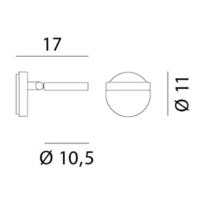 Rotaliana String H0 DTW nástenné LED svetlo čierna