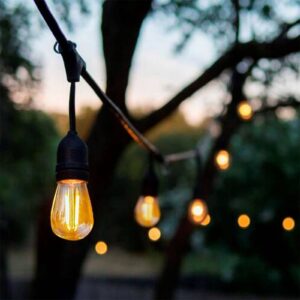 Svetel. reťaz Girlanda IP44 black 10xE27 LED 2700K